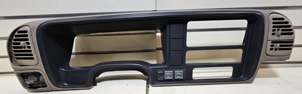 🔥95-99 CHEVY GMC TRUCK SILVERADO CK Cluster Speedometer Dash Bezel BLACK/TAN C3