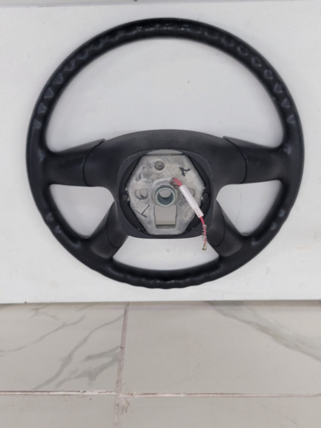🔥03-06 SILVERADO SIERRA YUKON TAHOE SUBURBAN STEERING WHEEL LEATHER BLACK