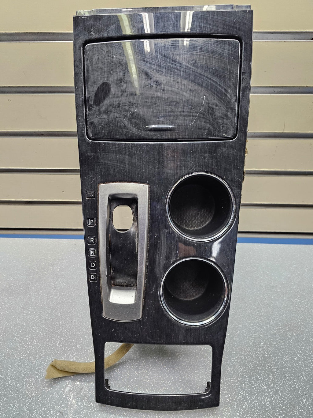 🔥13-15 Altima Center Console Gear Shifter Trim Bezel Cup Drink Holder Wood OEM