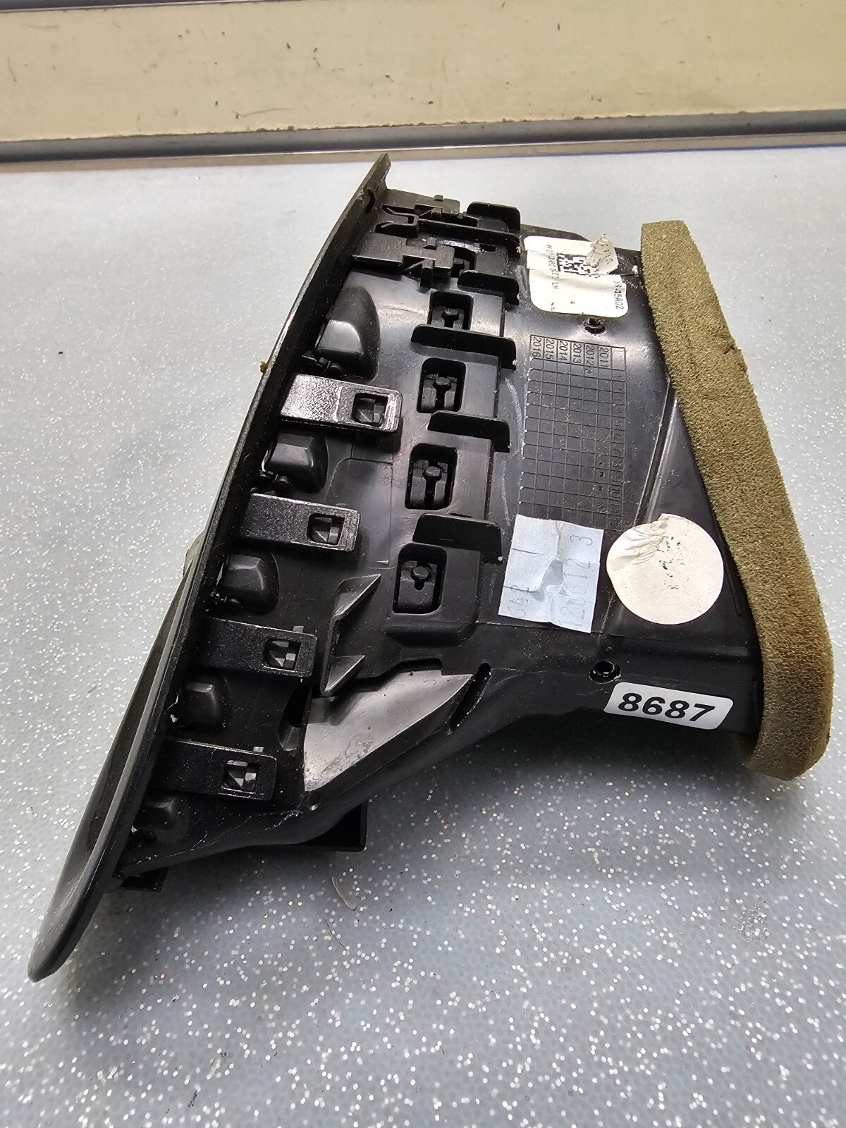 🔥13-16 Dodge Dart Left Driver Dash Air Vent Heater Conditioning Grille Chrome
