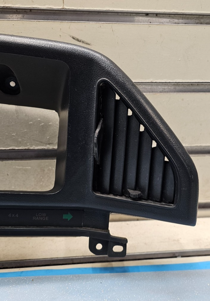 🔥1987-1991 FORD F150 F250 F350 Bronco Dash Trim Instrument Cluster Bezel BLACK