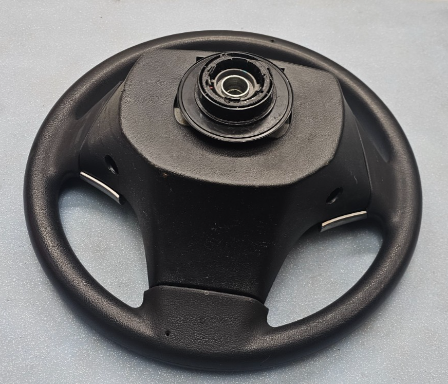 🔥07-09 Elantra Left Driver Steering Column Wheel Cruise Control Leather Black