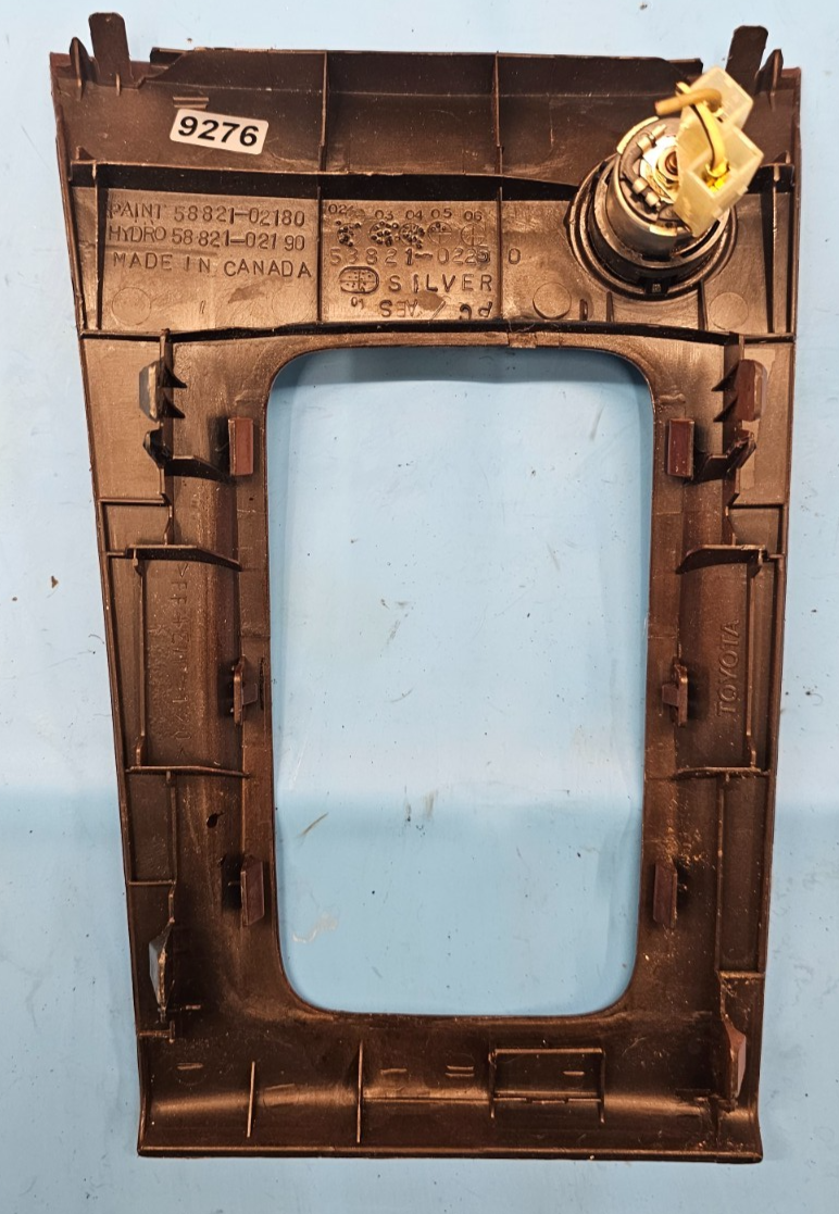 🔥03-08 Corolla Matrix Center Console Gear Shifter Shift Cover Trim Bezel Wood