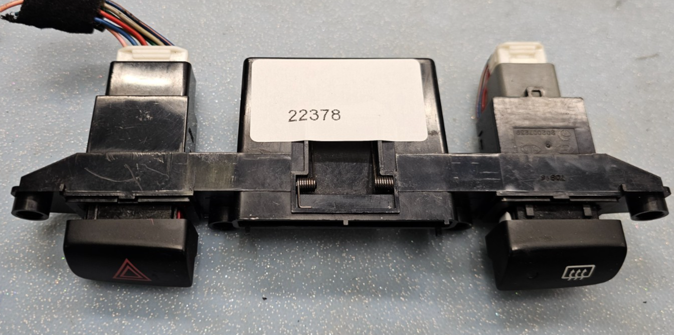 🔥05-10 Kia Sportage Hazard Switch Control Dash Clock Display Time Black OEM