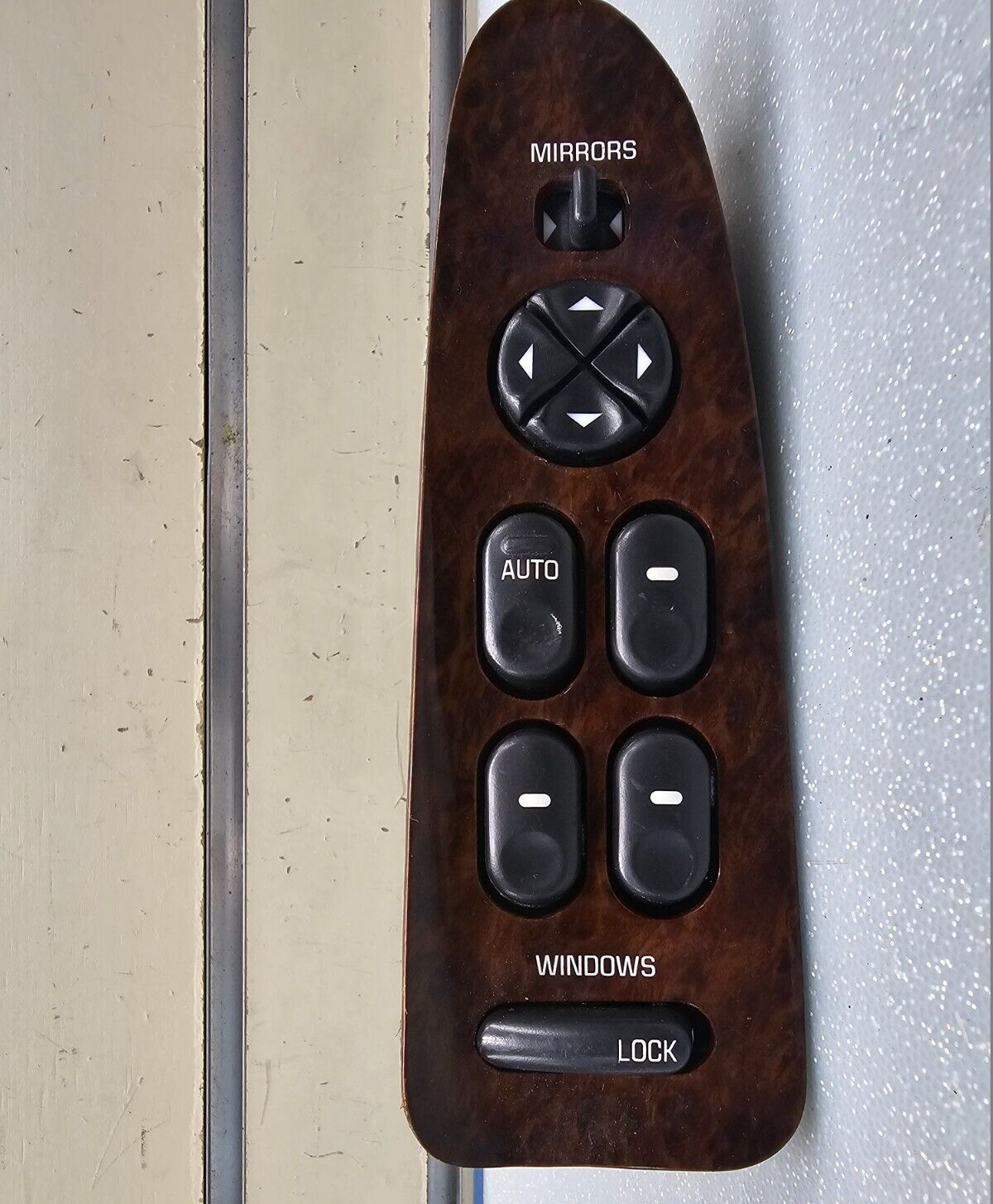 🔥97-05 Century Regal Left Driver aster Power Window Mirror Switch Assembly Wood