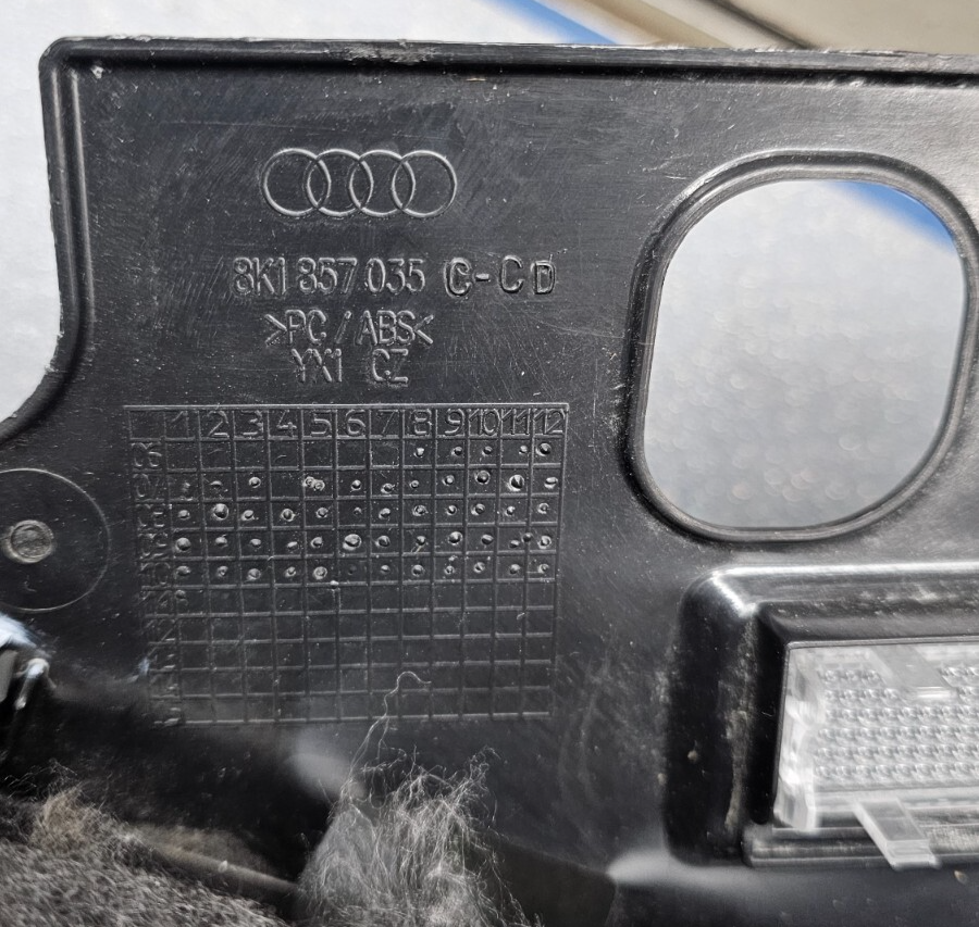 🔥09-16 AUDI A4 S4 DASH GLOVE BOX STORAGE COMPARTMENT ASSEMBLY PANEL BLACK OEM