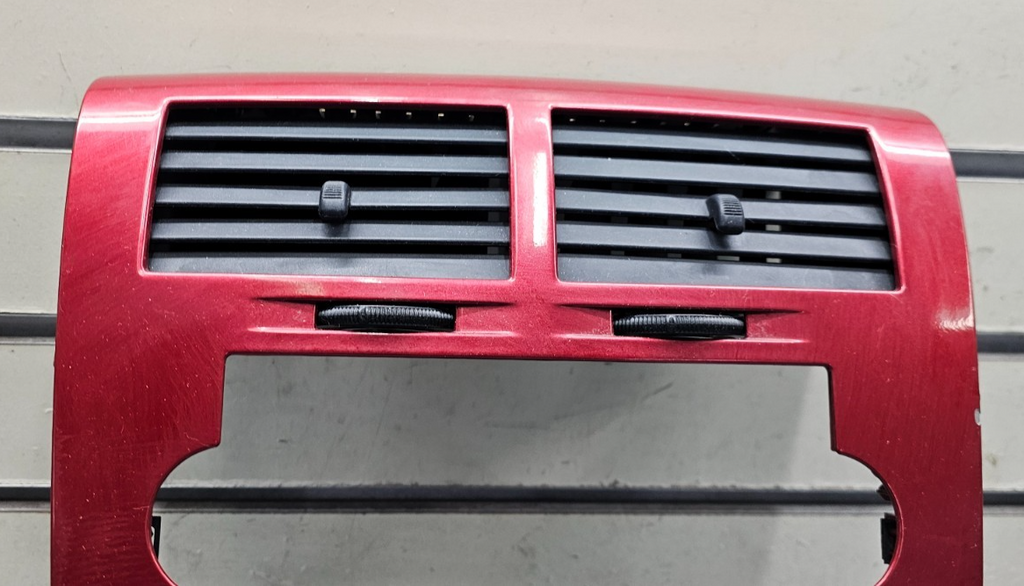 🔥07-09 Dodge CALIBER Dash Radio Center BEZEL Climate Dash Trim Vents RED