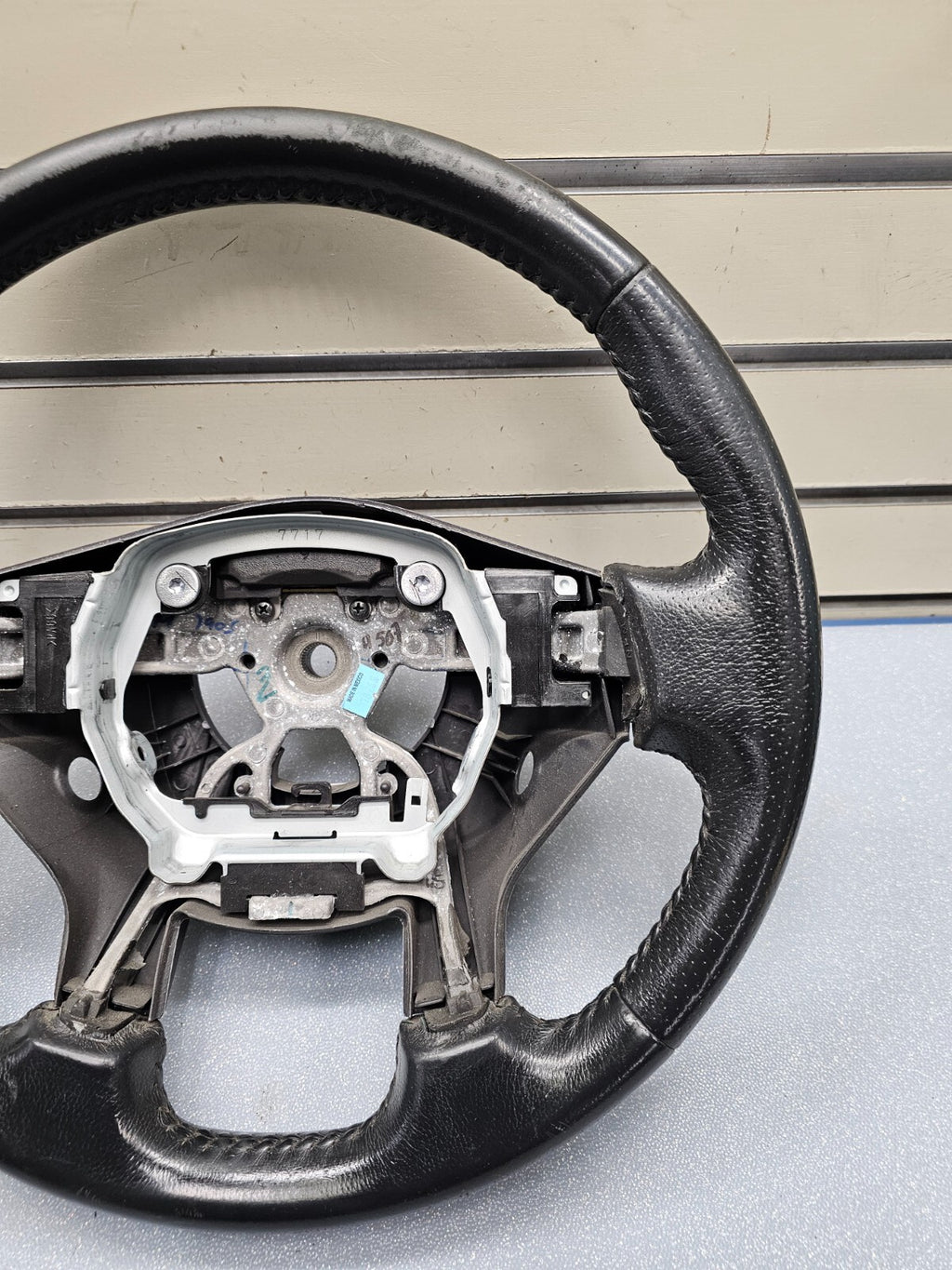 🔥07-12 Nissan Altima Left Driver Steering Column Wheel Cover Leather Black OEM