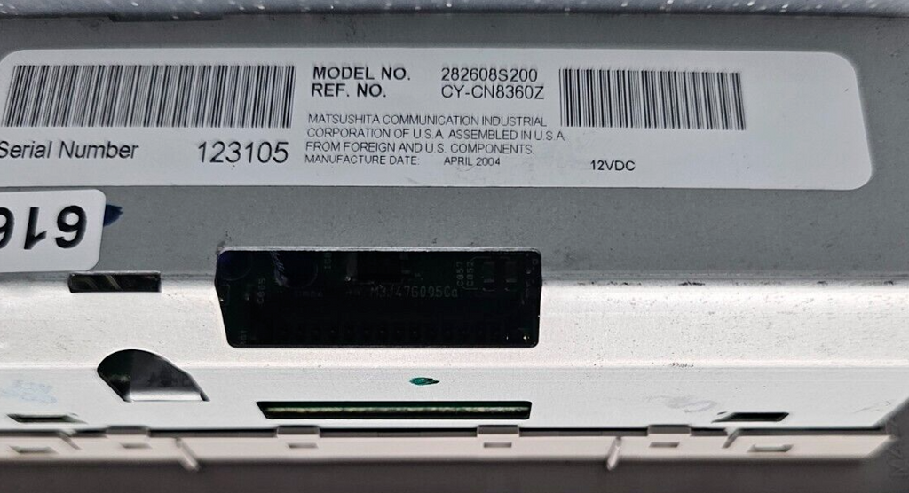 04-15 NISSAN TITAN REAR OVERHEAD ROOF AM FM CD DVD RADIO AUDIO CONTROL ASSEMBLY