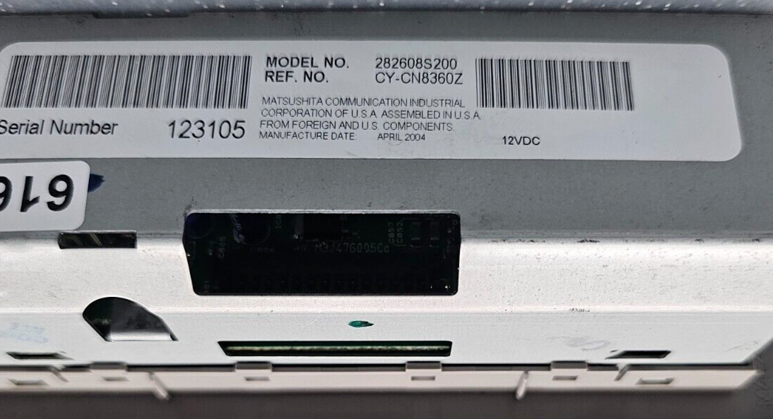 04-15 NISSAN TITAN REAR OVERHEAD ROOF AM FM CD DVD RADIO AUDIO CONTROL ASSEMBLY