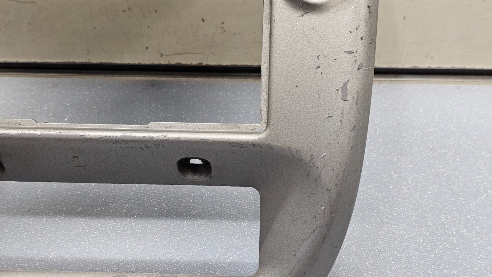 95-10 Ford Ranger EXPLORER Center Dash Radio Trim Surround Bezel Trim SILVER B2