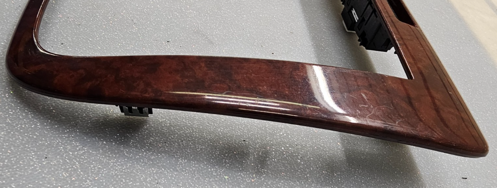 06-13 Chevy Impala Center Dash AM FM Radio Stereo Display Trim Panel Bezel Wood