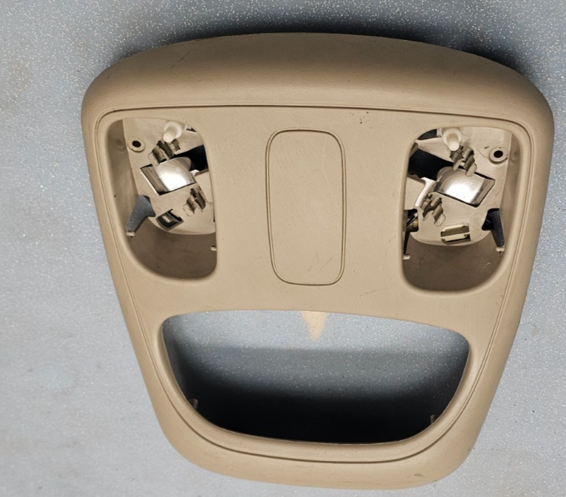 🔥02-05 Dodge Ram Overhead Console Map Dome Light Lamp Storage Assembly Tan