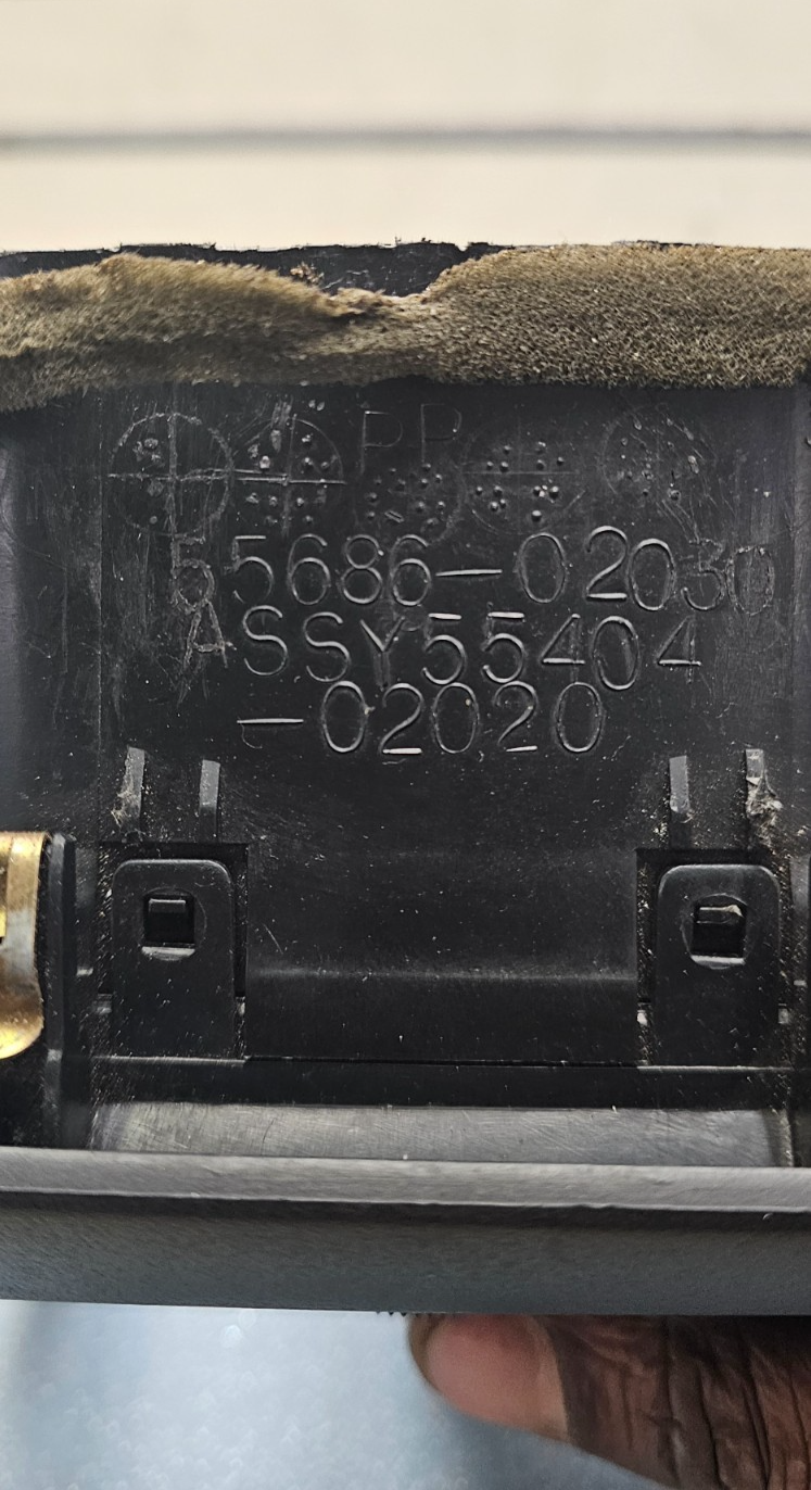 🔥93-97 TOYOTA COROLLA AC HEAT LEFT AIR VENT DIMMER CONTROL SWITCH BEZEL BLACK