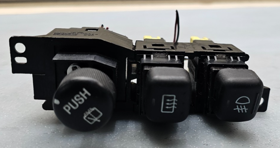 🔥95-11 EXPLORER RANGER REAR WIPER SWITCH DEFROST FOG LAMP LIGHT CONTROL BLACK