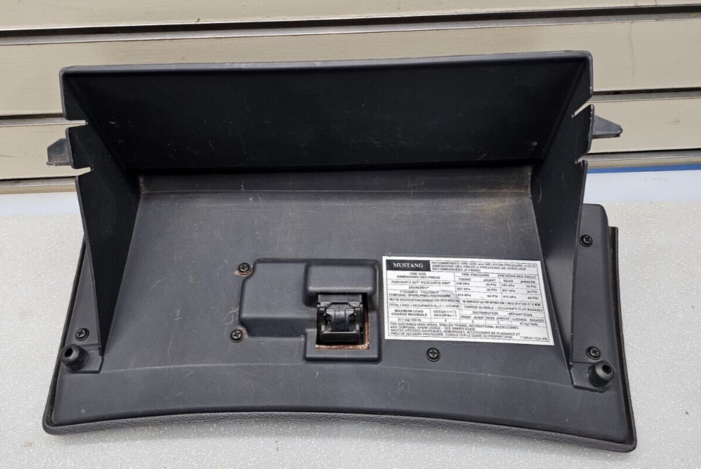 🔥99-04 FORD MUSTANG LX GT COBRA GLOVE JOCKEY BOX DASH STORAGE CUBBY BLACK OEM
