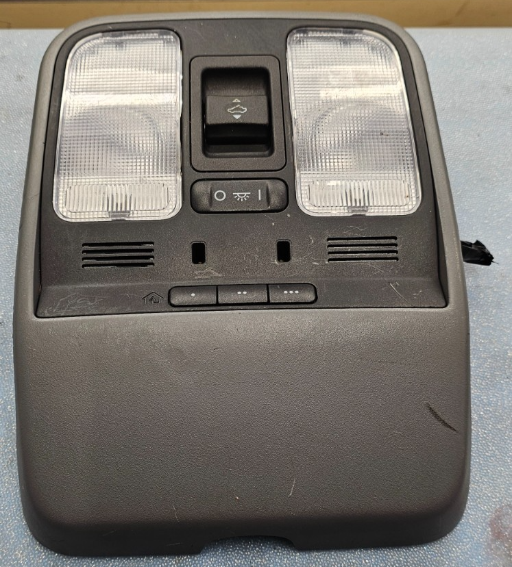 🔥04-08 TL FRONT OVERHEAD CONSOLE SUNROOF DOME MAP LIGHT TRIM CEILING BLACK