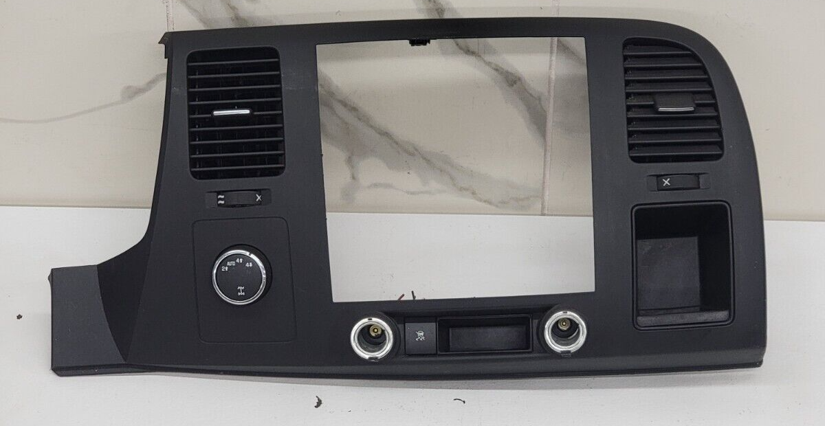 🔥2007-2014 Chevy Silverado SIERRA Center Dash Radio Bezel Climate Trim BLACK