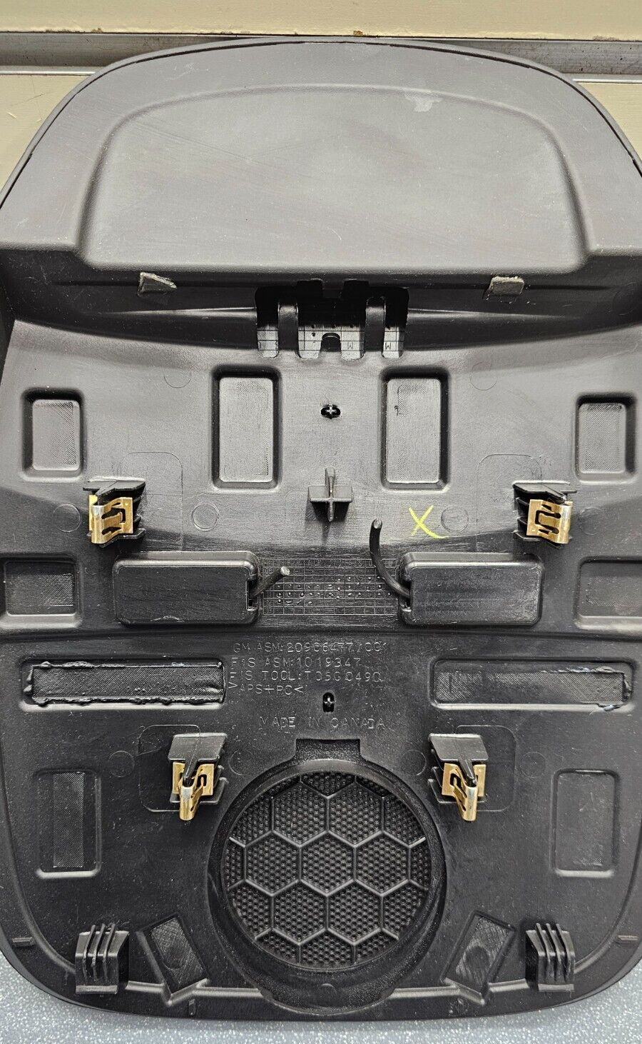 10-17 EQUINOX TERRAIN UPPER TOP FRONT DASH TERRAIN TRIM SPEAKER COVER BLACK OEM