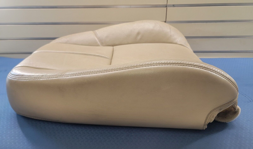 🔥07-13 GMC Sierra 1500 2500 3500 Seat rest cushion leather front right TAN V4