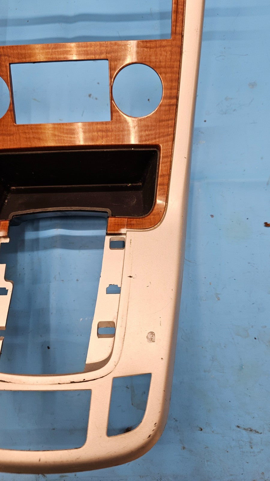 🔥07-09 Equinox Center Dash Radio Climate Surround Bezel Trim SILVER/WOOD B43