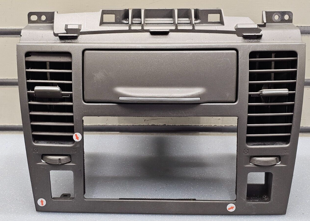 🔥07-12 Nissan VERSA Dash AM FM Radio Stereo Display Bezel Trim Panel TAN B74