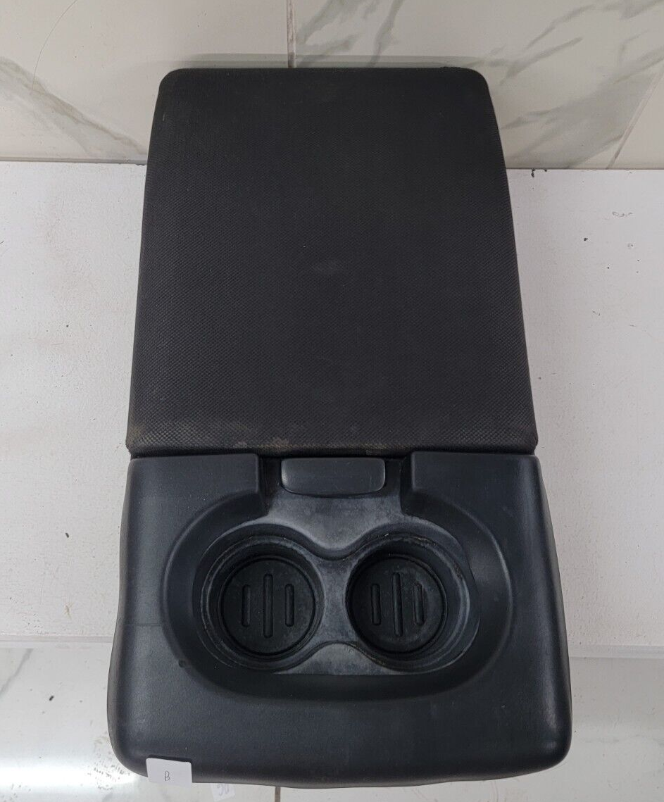 04-08 Ford F-150 Center Console JUMP SEAT Armrest w 2 Cup Holder BLACK JS1