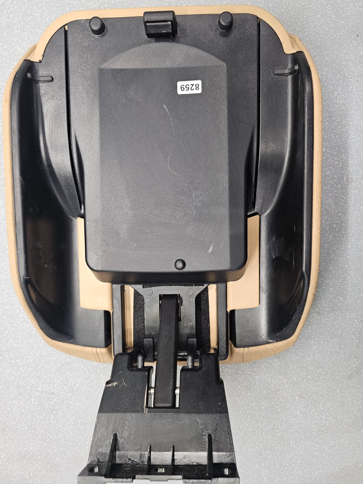 🔥11-18 PORSCHE CAYENNE FRONT CENTER CONSOLE ARM REST LID LEATHER ASSEMBLY TAN