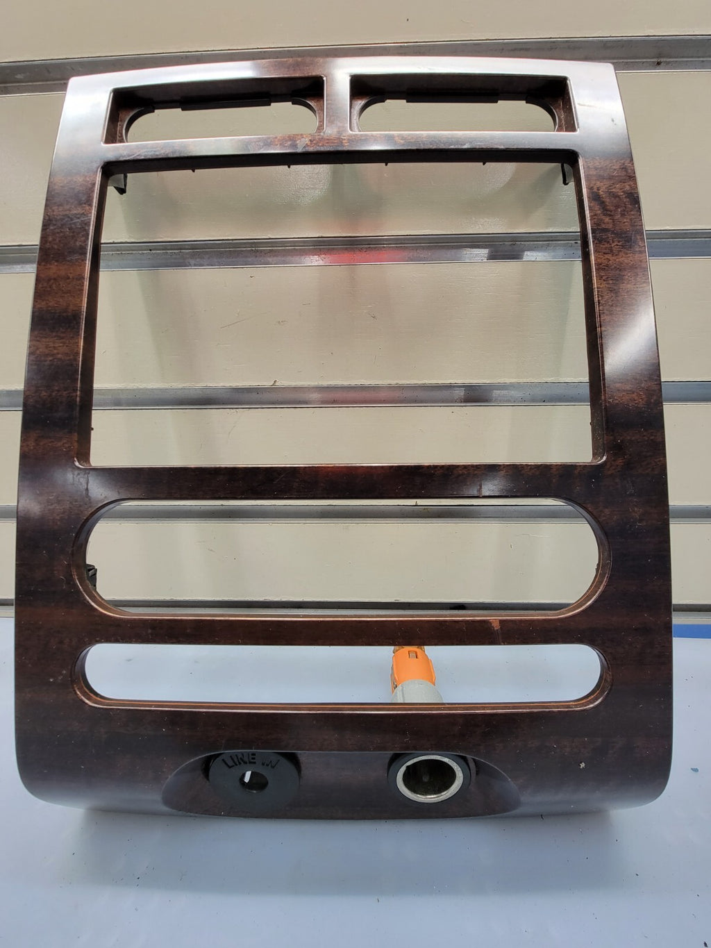 🔥2007-2014 Ford Expedition Radio Dash Bezel Trim Climate Control Woodgrain OEM