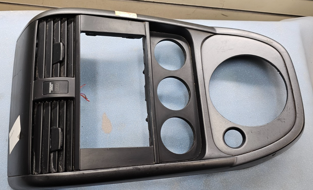 🔥03-06 Element Front Center Dash FM Radio Bezel Trim Panel Climate Silver/Black