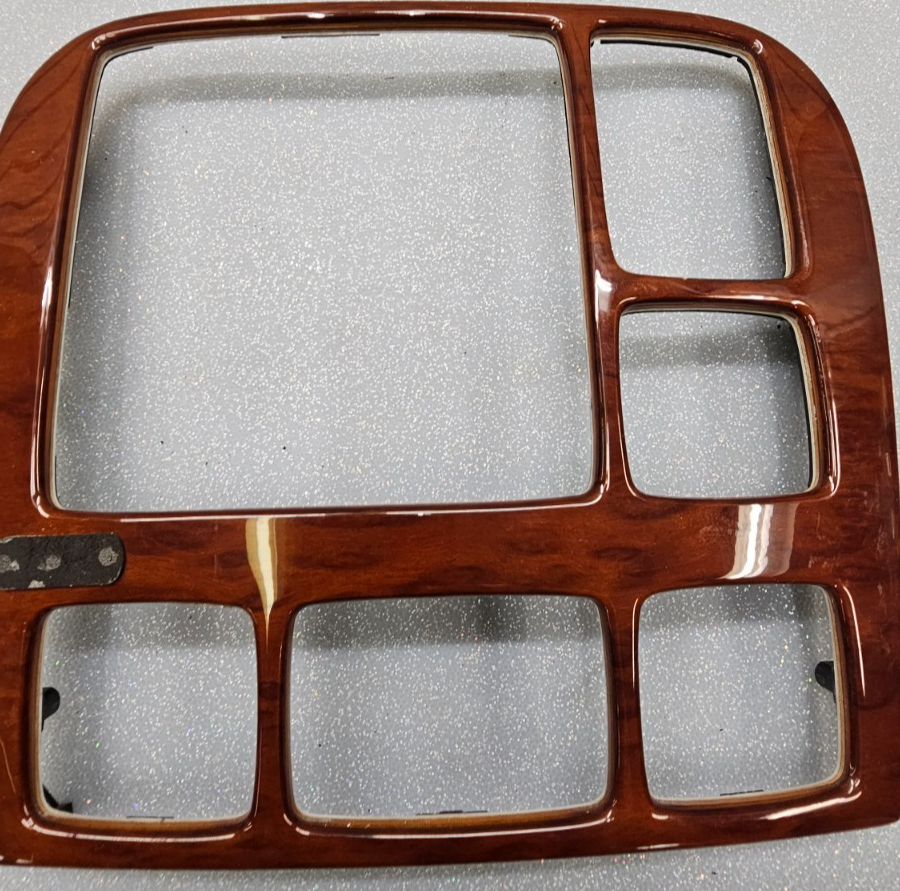 🔥00-06 Mercedes-Benz W220 S430 Dash Radio Bezel Trim Panel Climate Control Wood