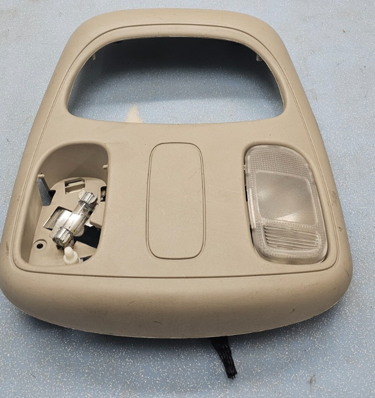 🔥02-05 Dodge Ram OverHead Console Map Dome Light Lamp Storage Assembly Tan