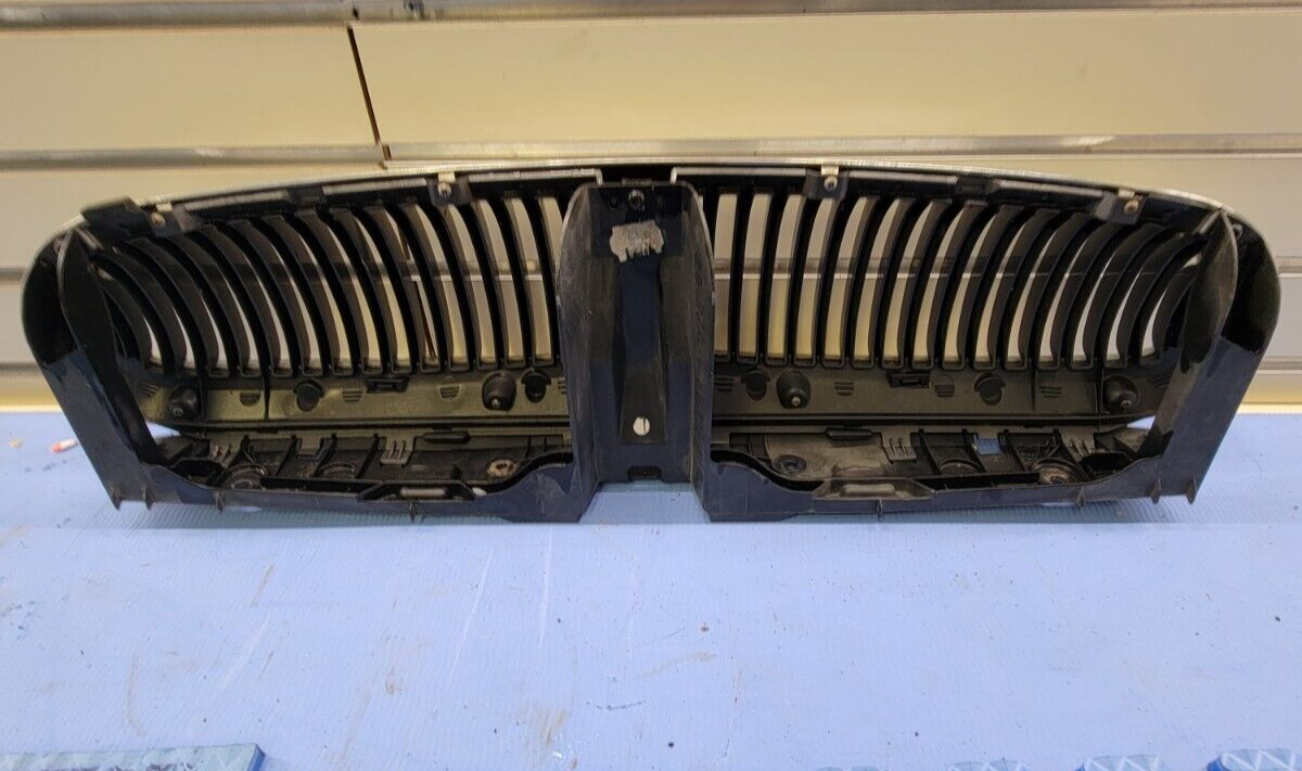 🔥02-08 Jaguar X-Type Front Upper Hood Grille Assembly Chrome Genuine Silver OEM