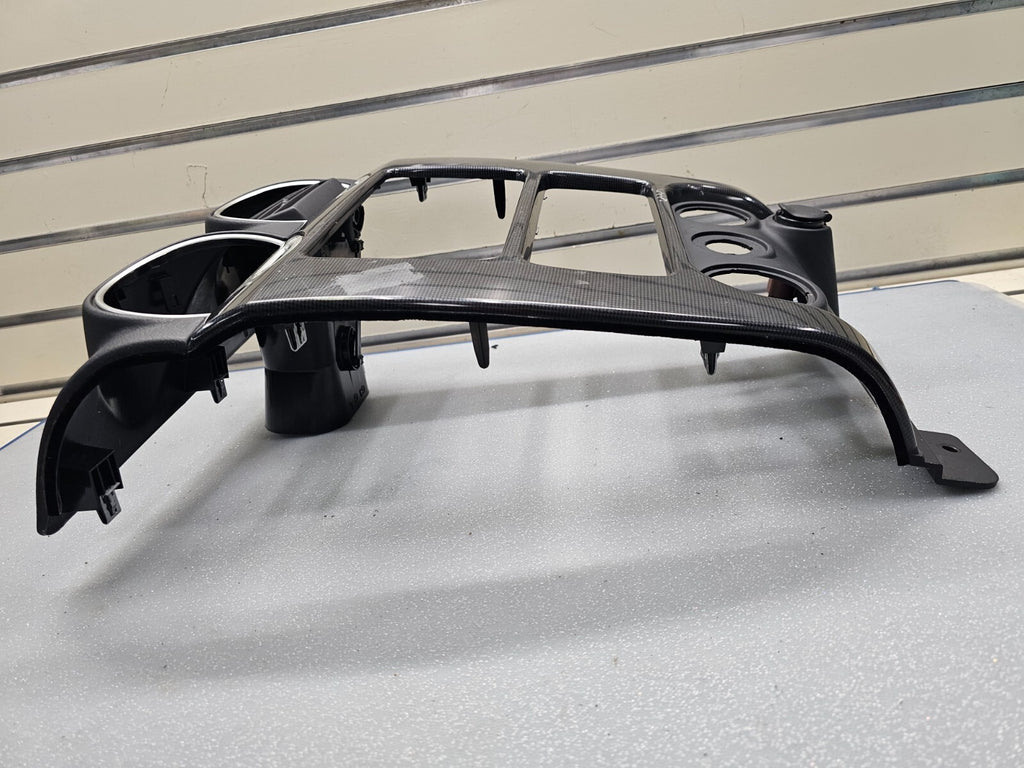 🔥03-08 ENVOY XL FRONT RADIO DASH SURROUND BEZEL TRIM PANEL CLIMATE BLACK