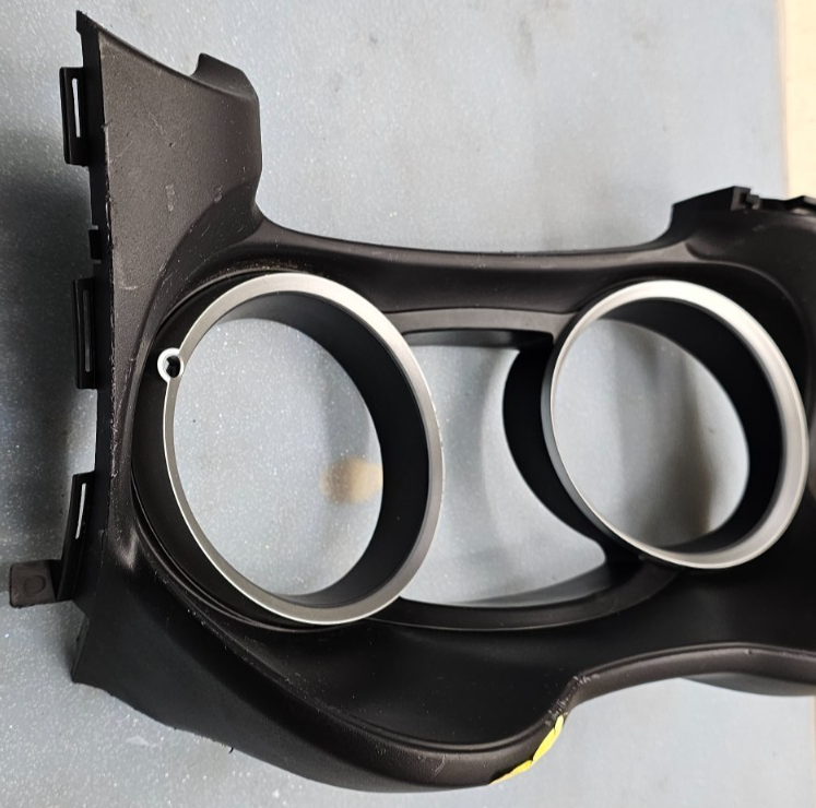 🔥08-15 LANCER EVO INSTRUMENT CLUSTER SPEEDOMETER TRIM BEZEL COVER BLACK