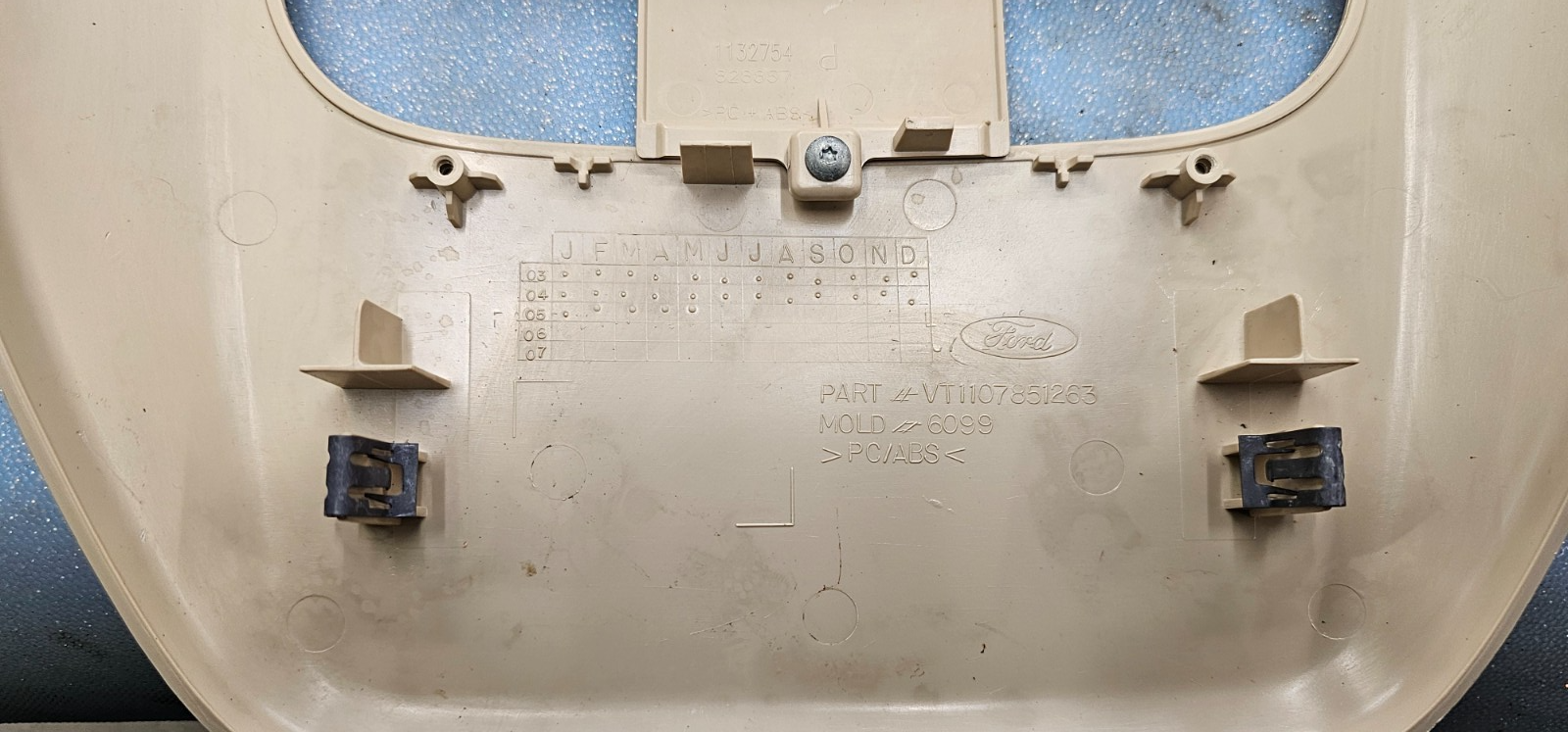 🔥04-08 Ford F-150 F150 Overhead Console DOME Light Lamp Roof Storage Tan
