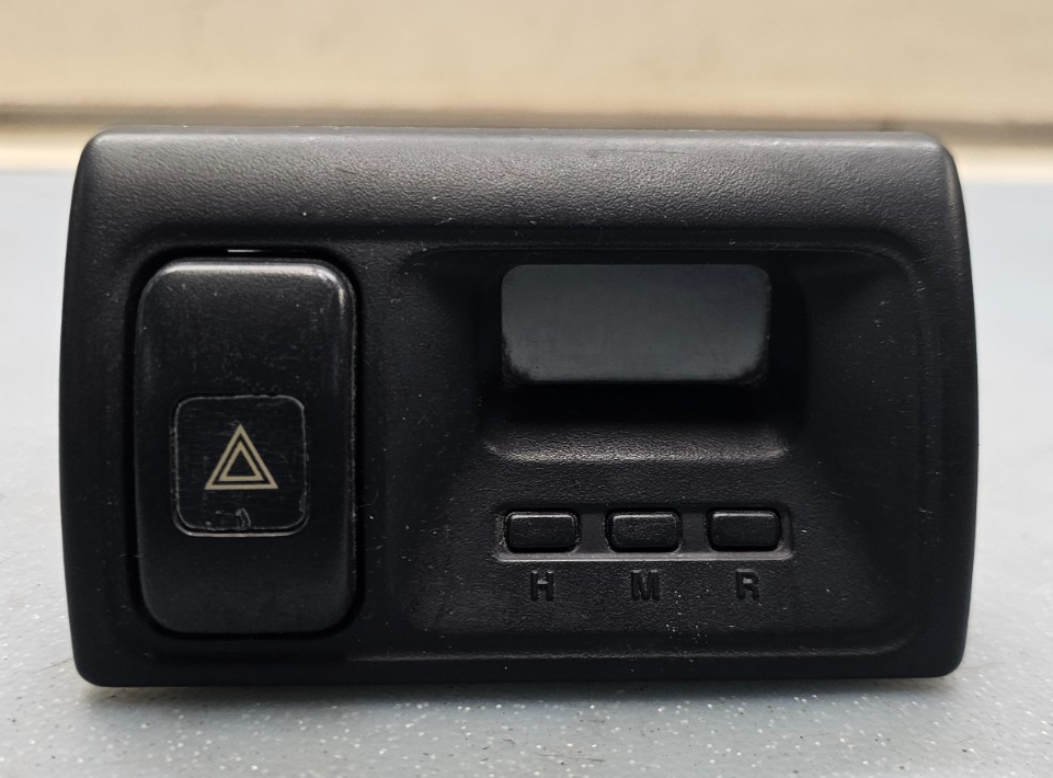 🔥98-02 Honda Accord Center Dash Clock Hazard Switch Board Digital Button Black