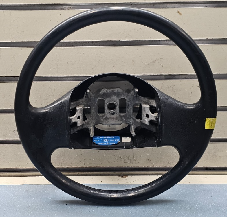 🔥1997-2003 Ford F-150 Leather Steering Wheel Cruise Dash Assembly Black OEM