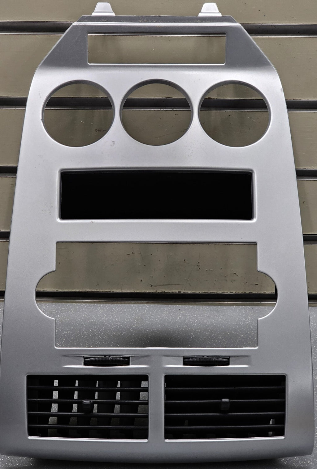 🔥07-09 Dodge CALIBER Dash Radio Center BEZEL Climate Dash Trim Vents SILVER B15