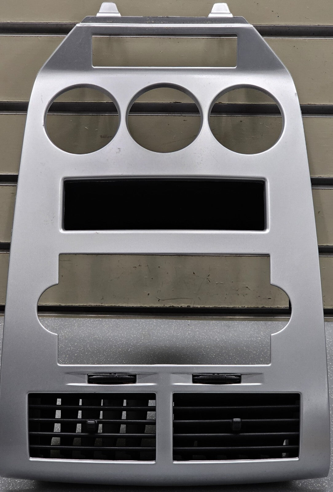 🔥07-09 Dodge CALIBER Dash Radio Center BEZEL Climate Dash Trim Vents SILVER B15