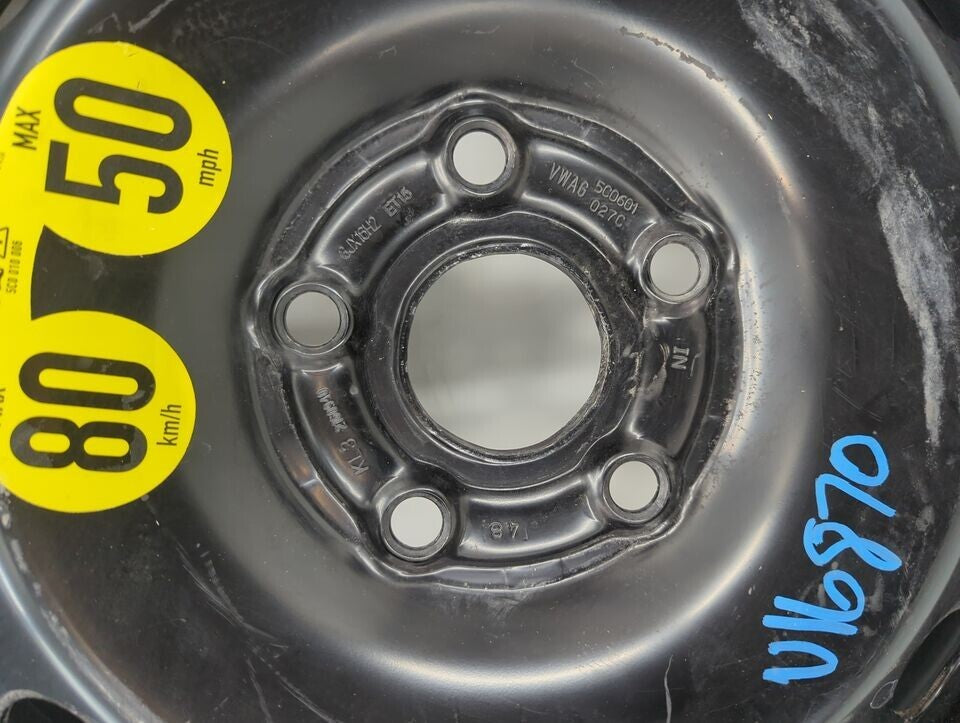 🔥2012-2018 Volkswagen VW Jetta Golf Compact Spare Donut Trim Tire Wheel Rim OEM