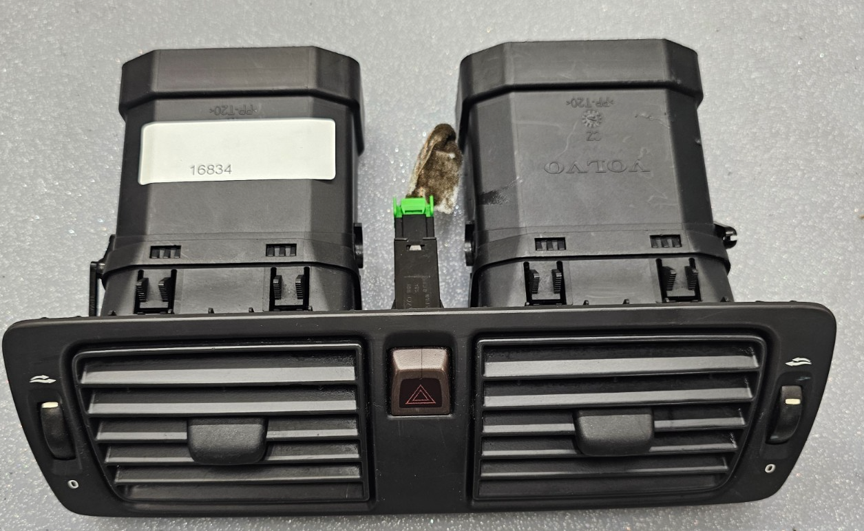 🔥04-07 Volvo S40 Front Middle Dash Center Air Vent Heater Conditioning Black