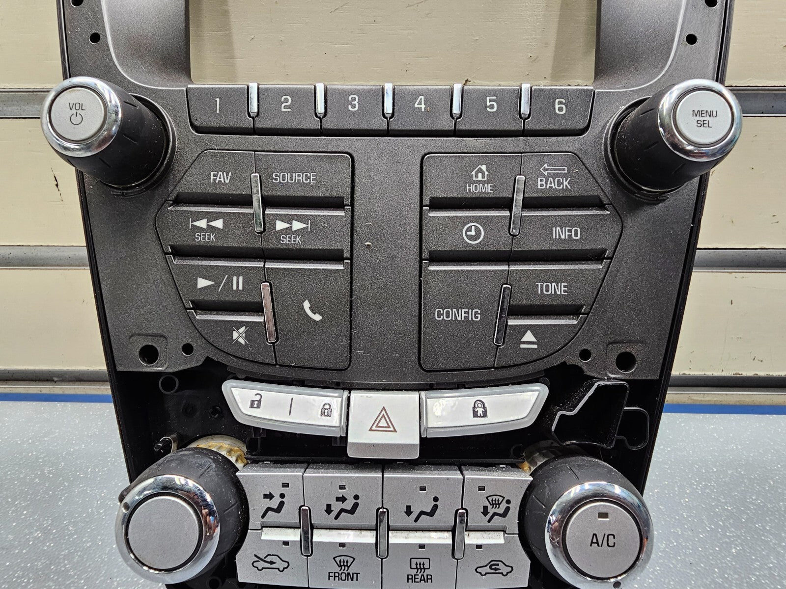 🔥12-15 Equinox Terrain Dash AM FM Radio Stereo Climate Control Trim Panel Bezel