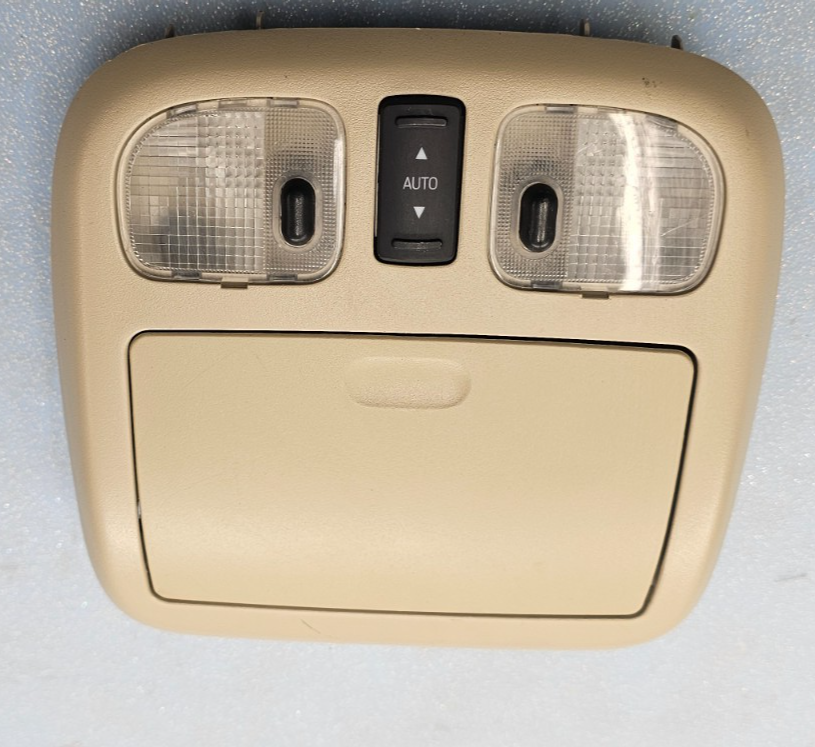 🔥10-12 Fusion Milan MKZ Overhead Console Dome Map Light Lamp Unit Storage TAN