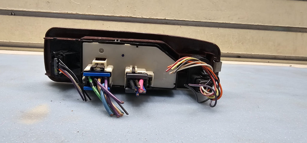 🔥97-99 Cadillac Deville Driver Left Master Window Door Switch Bezel Red/Black