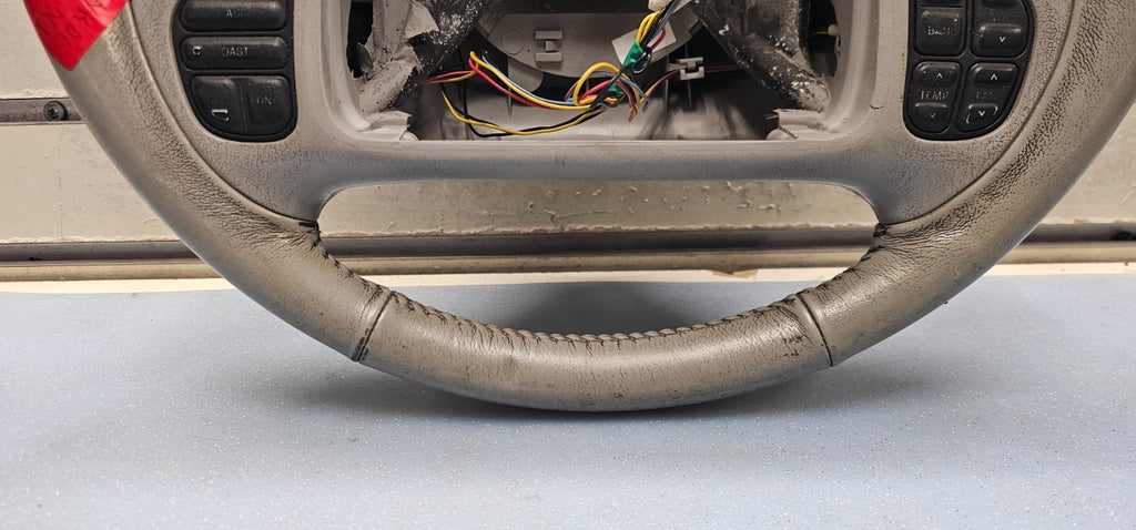 🔥98-04 Grand Marquis Crown Victoria Town Car Driver Steering Wheel Leather GRAY
