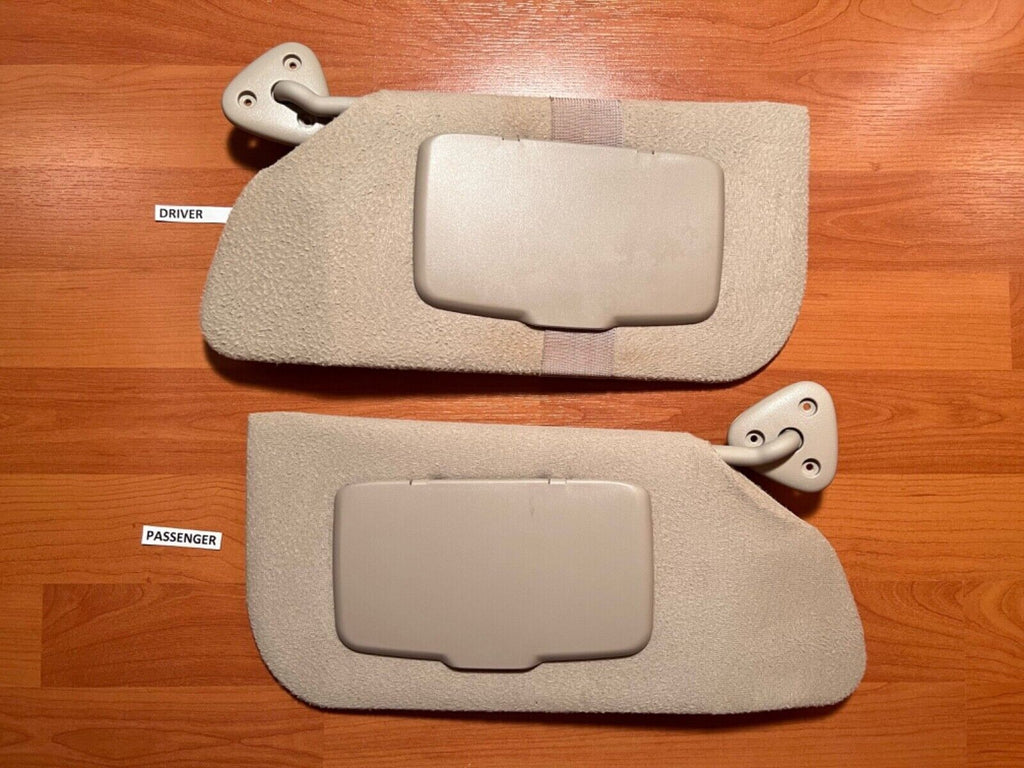 🔥95-05 Chevy Cavalier Driver & Passenger Side Sunvisor Grey (MIRROR)