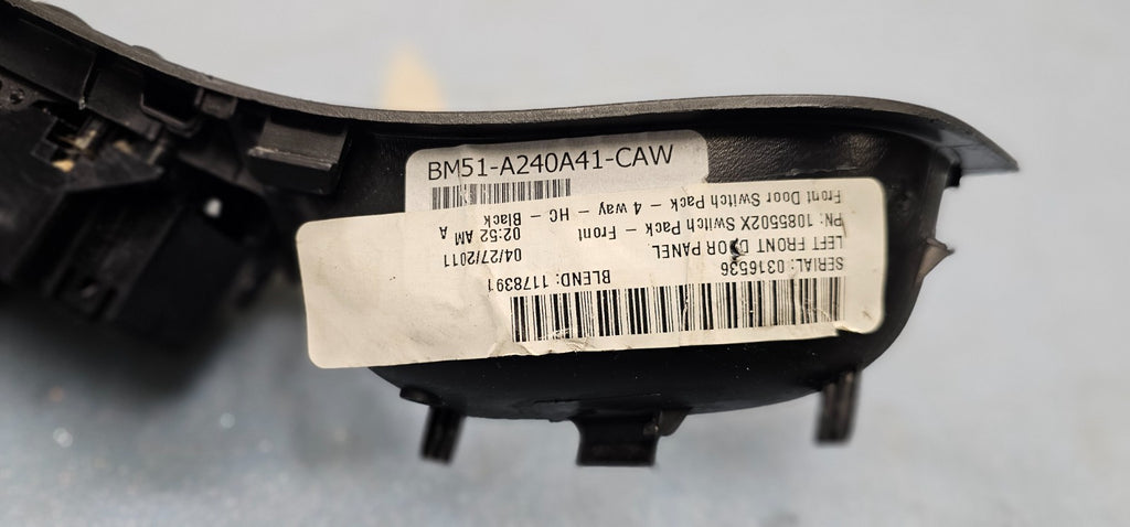12-18 Focus Escape Front Left Driver Master Power Window Switch Regulator Black