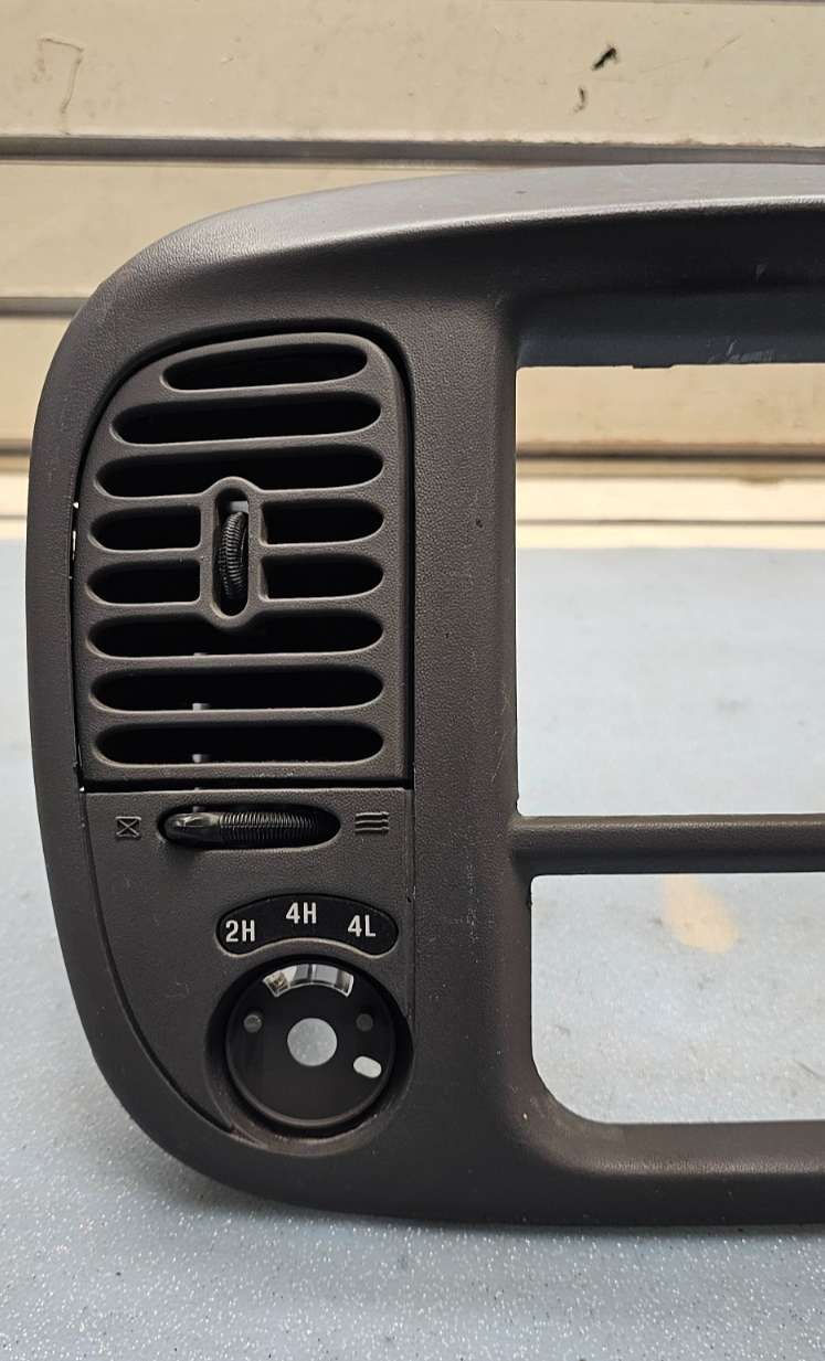 🔥97-03 Ford F150 F-150 Dash Radio Stereo Climate BEZEL Trim Panel Line DK GRAY