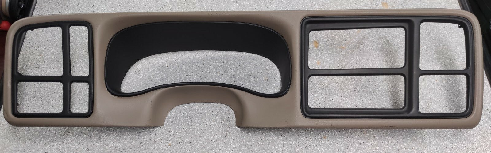 🔥99-02 CHEVY GMC INSTRUMENT Cluster Speedo Dash Trim Panel Radio Bezel Tan C4